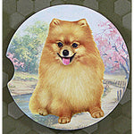 E & S Imports Pomeranian Car Coaster - - SBKGifts.com