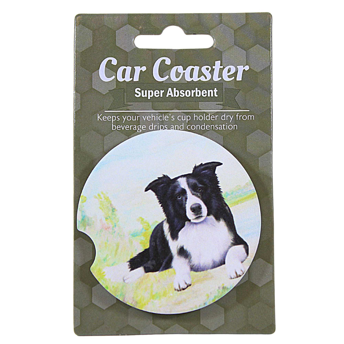 60626 Border Collie Car Coaster 2335