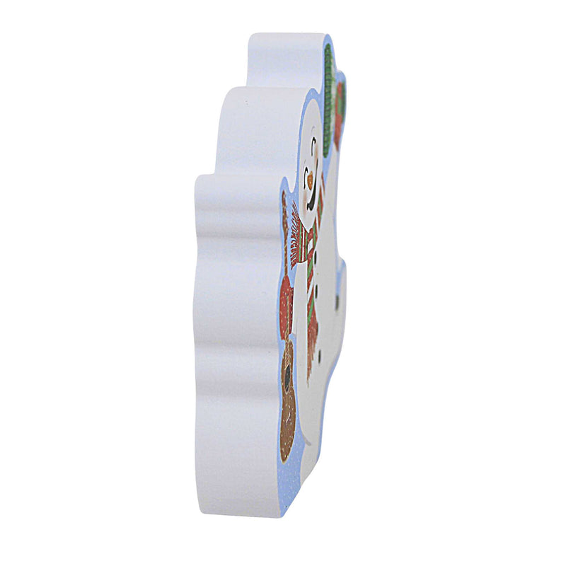 Cat's Meow Village Dance To The Music Snowman - - SBKGifts.com