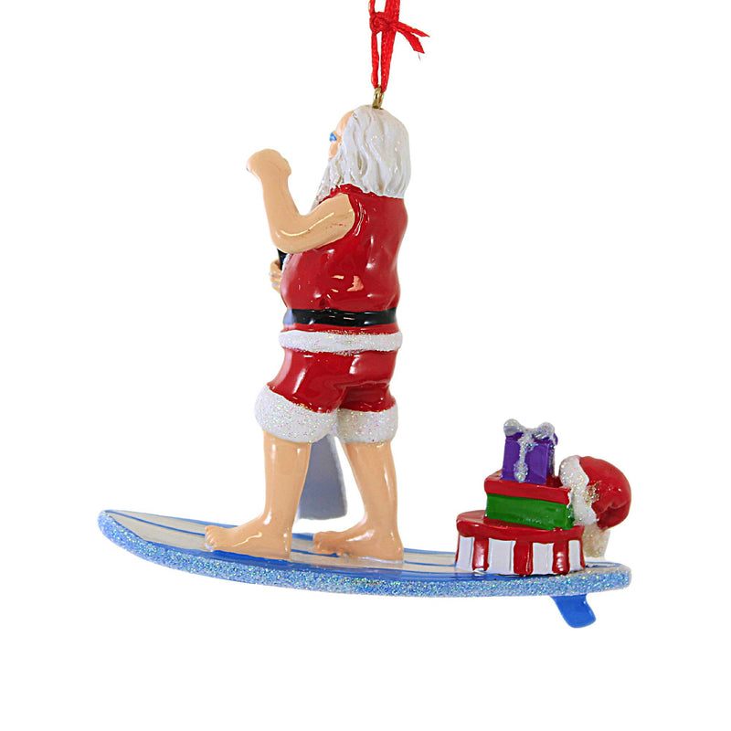 Kurt S. Adler Paddle Board Santa - - SBKGifts.com
