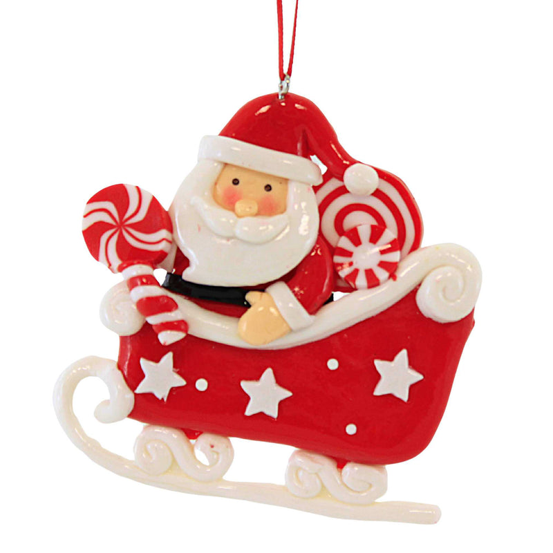 Kurt S. Adler Santa/Snowman In Sleigh - - SBKGifts.com