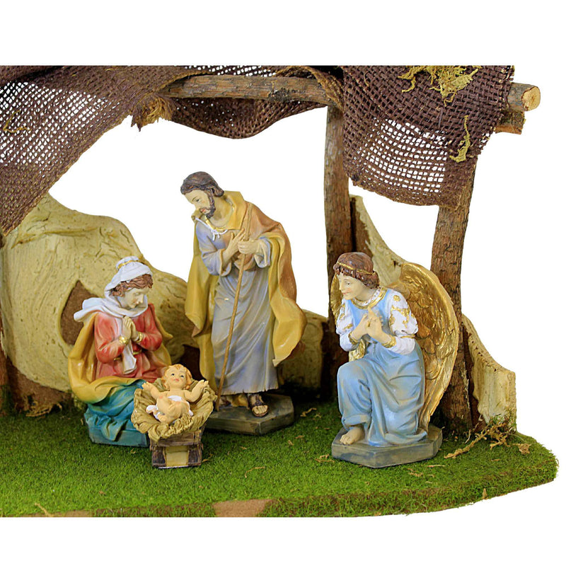 Kurt S. Adler Nativity Set With Creche - - SBKGifts.com