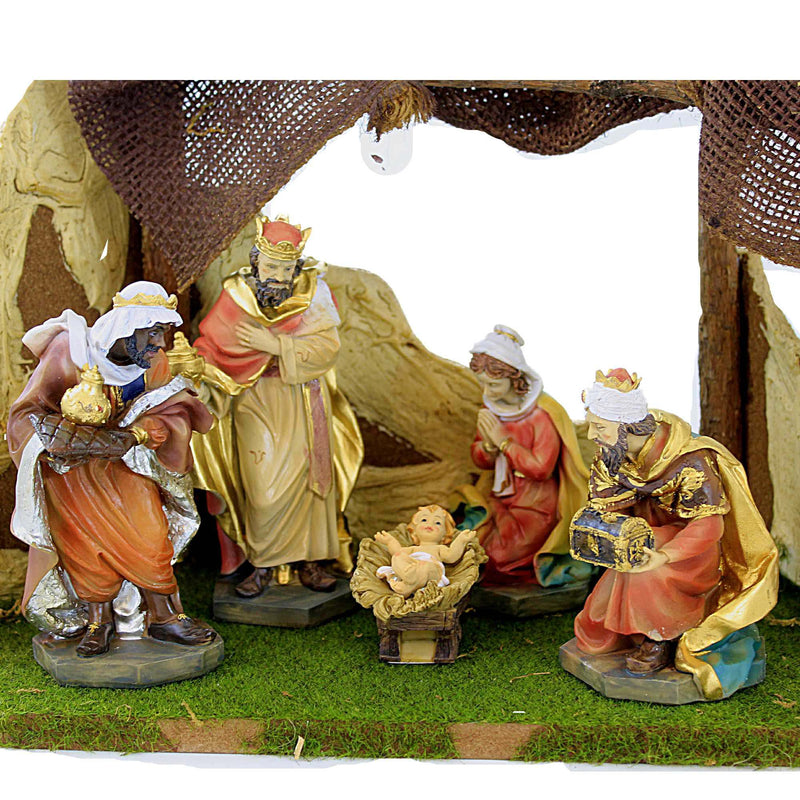 Kurt S. Adler Nativity Set With Creche - - SBKGifts.com