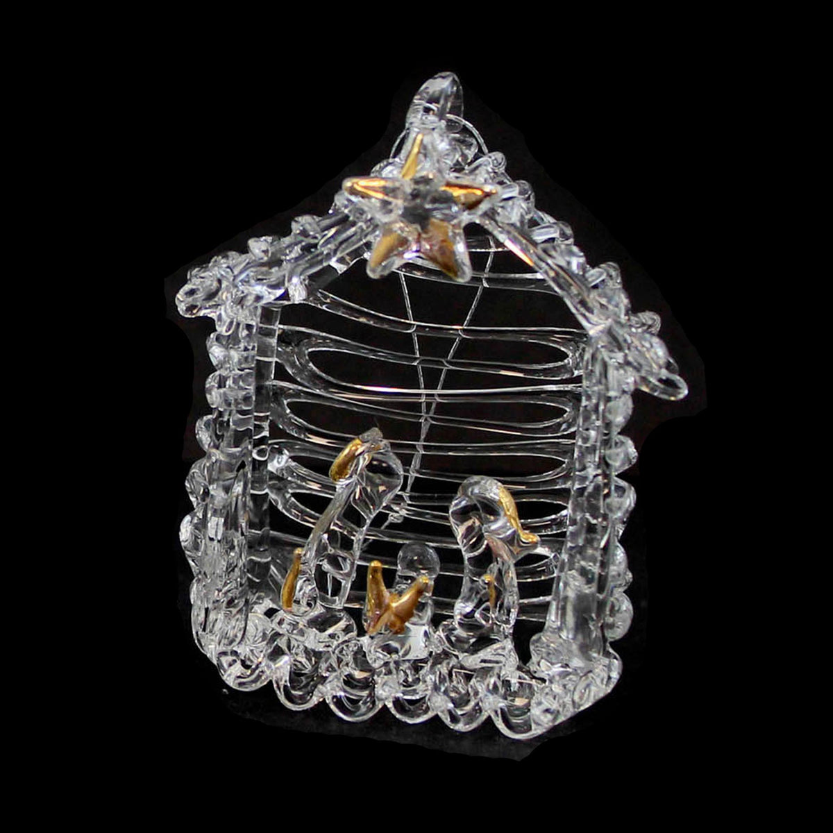 Kurt S. Adler Spun Glass Nativity - - SBKGifts.com