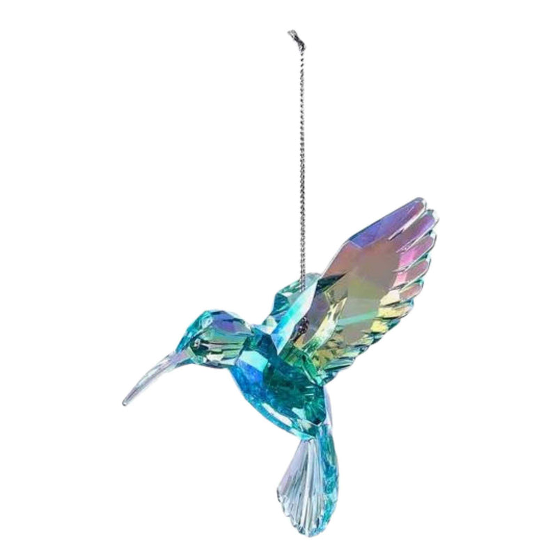 Kurt S. Adler Iridescent Hummingbird Ornaments - Three Ornaments 4 Inch, Acrylic - Spring Summer Flight T2031 (60756)