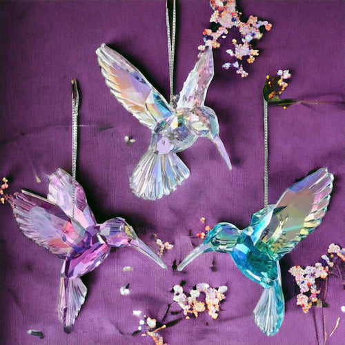 Kurt S. Adler Iridescent Hummingbird Ornaments - - SBKGifts.com