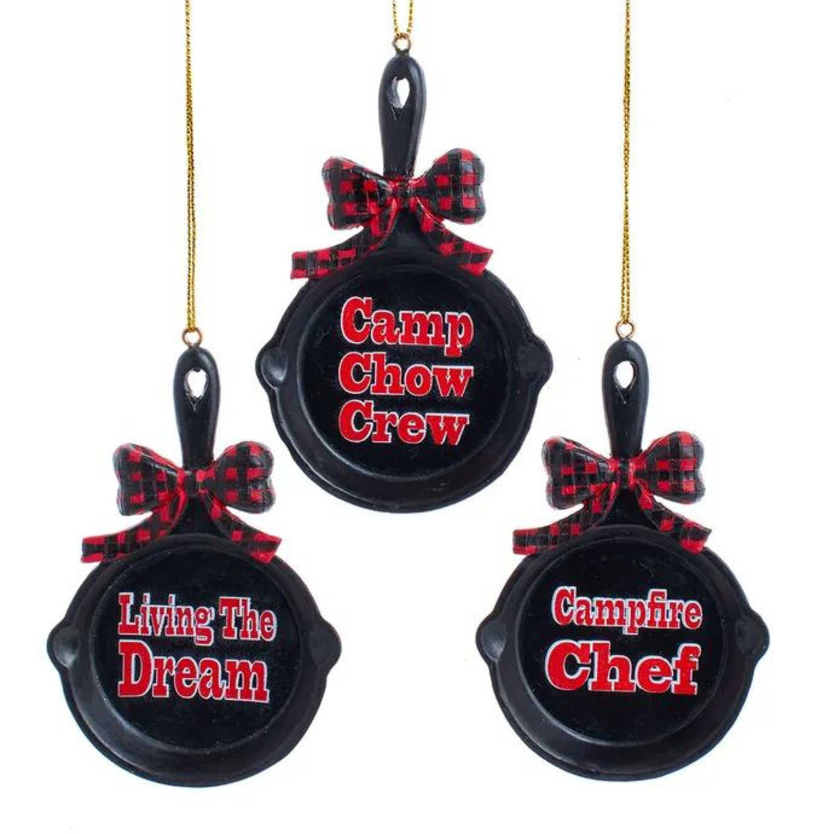 (60758) Camping Pan With Saying Ornaments
