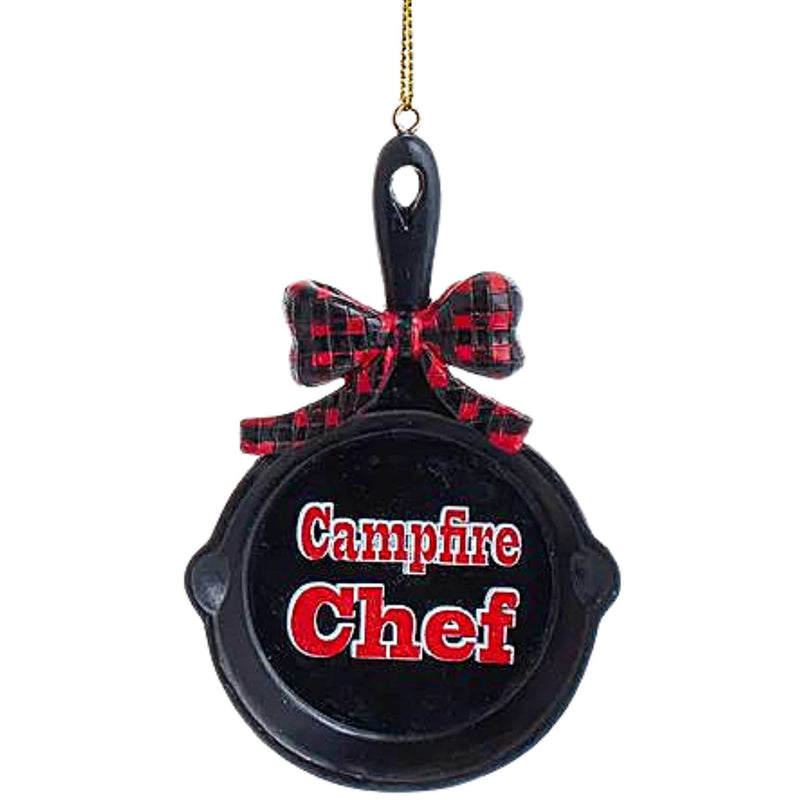 Kurt S. Adler Camping Pan With Saying Ornaments - - SBKGifts.com