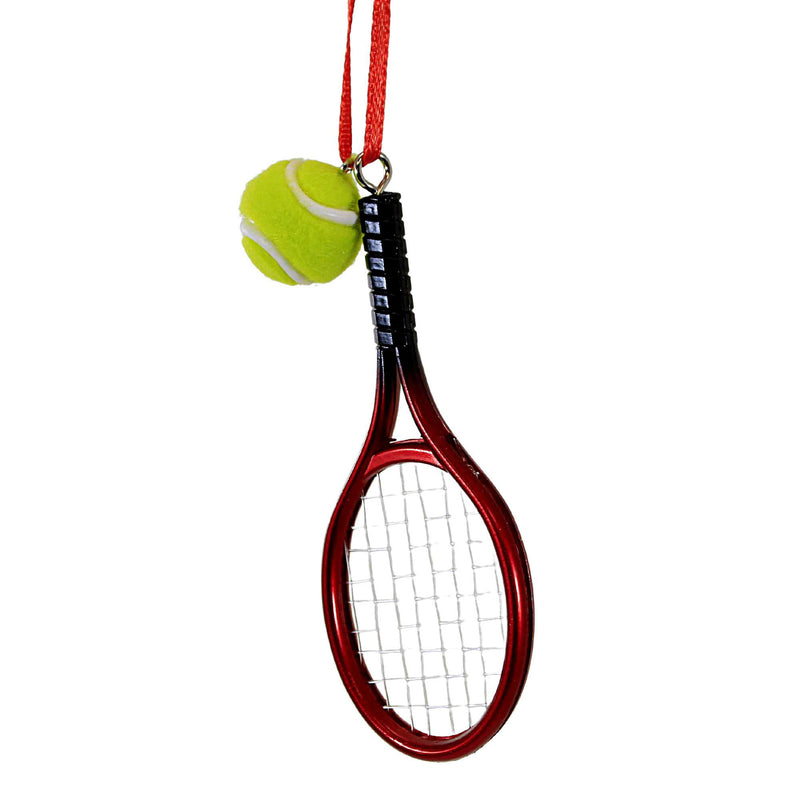 (60776) Tennis Racket With Ball Ornament