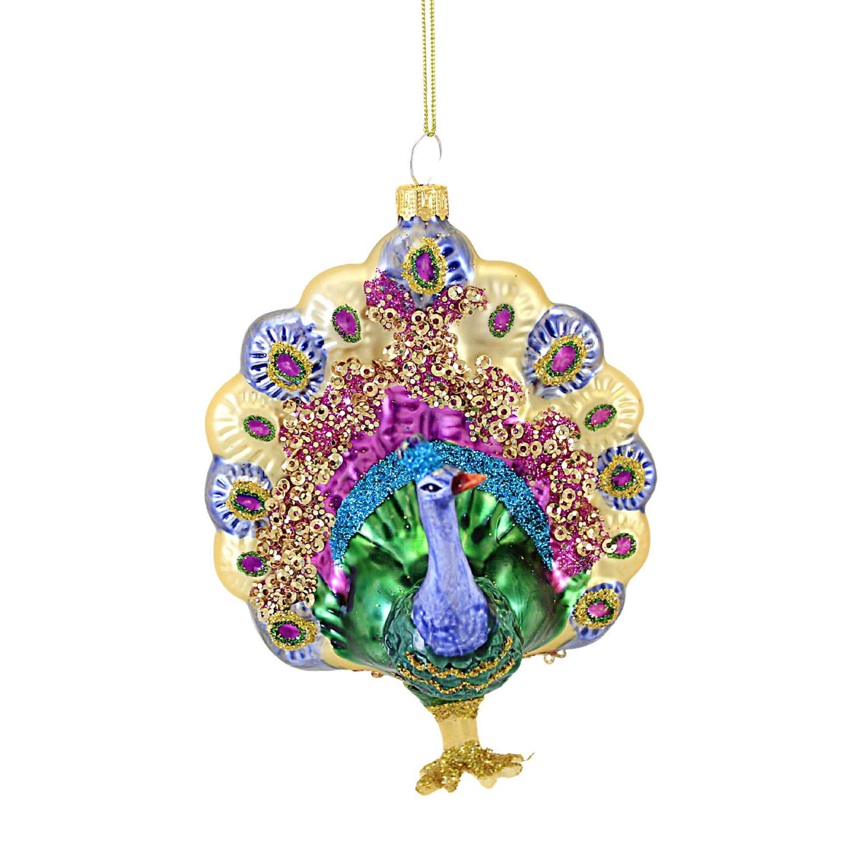 (60781) Standing Peacock Ornament
