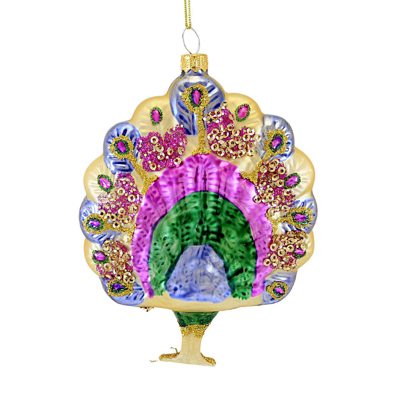 Abbott Standing Peacock Ornament - - SBKGifts.com