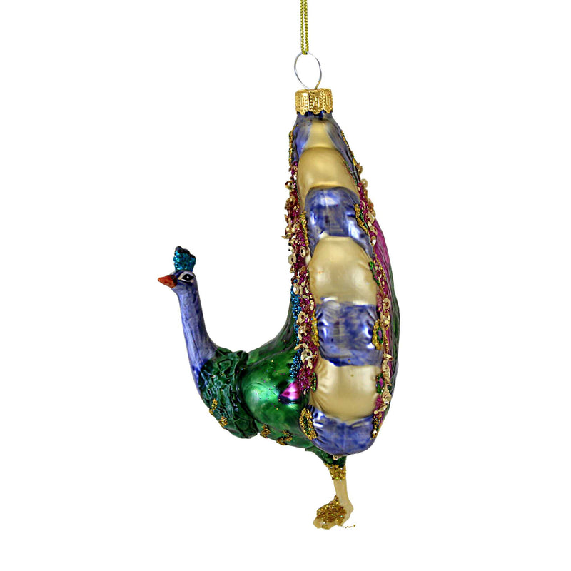 Abbott Standing Peacock Ornament - - SBKGifts.com
