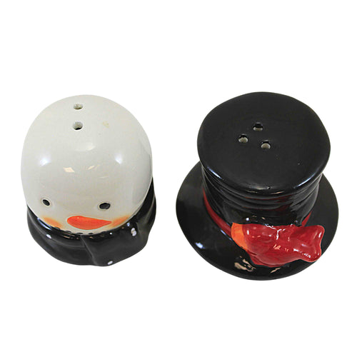Abbott Snowman & Hat Salt & Pepper - - SBKGifts.com