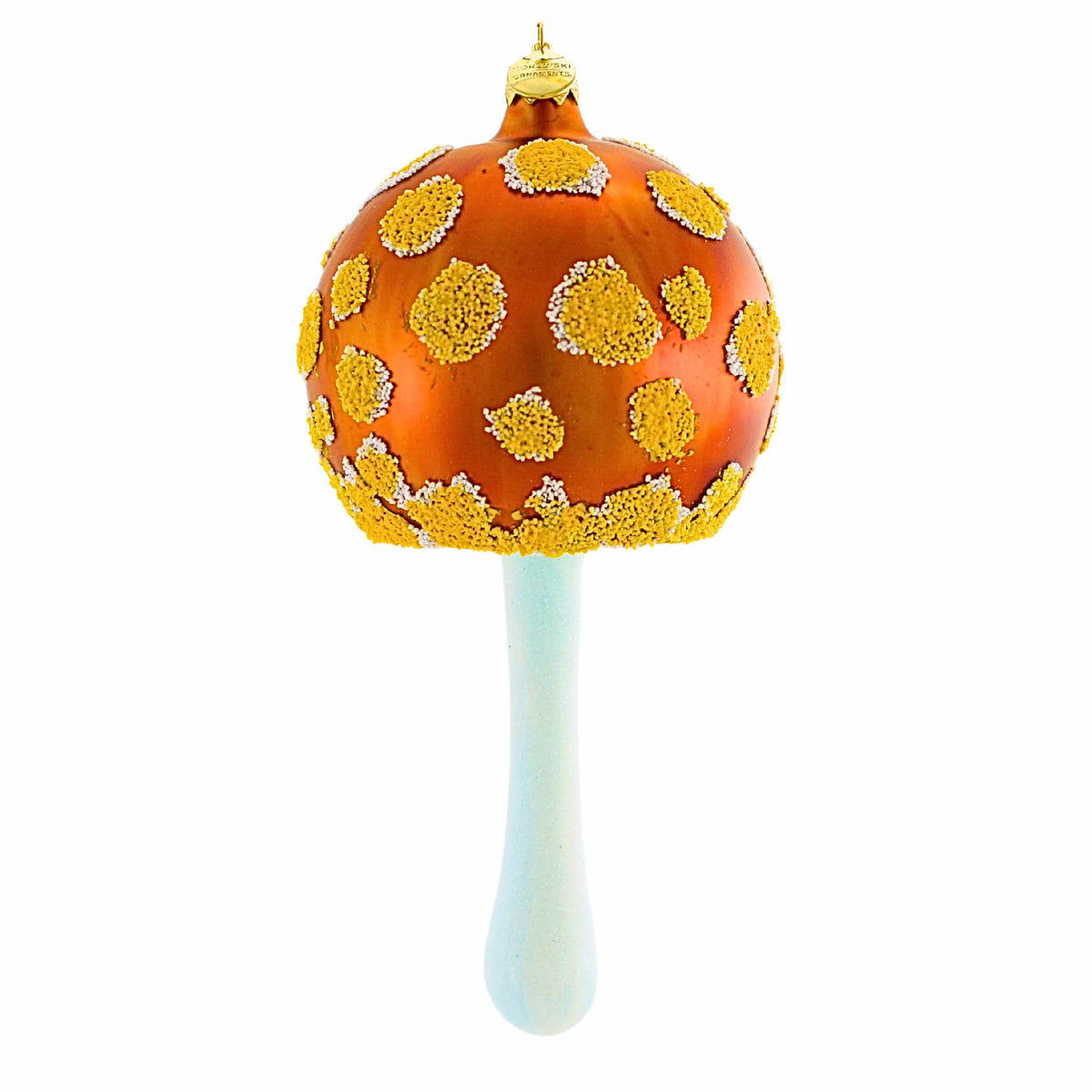 (60791) Large Gold Mushroom W/ Glittered Spots