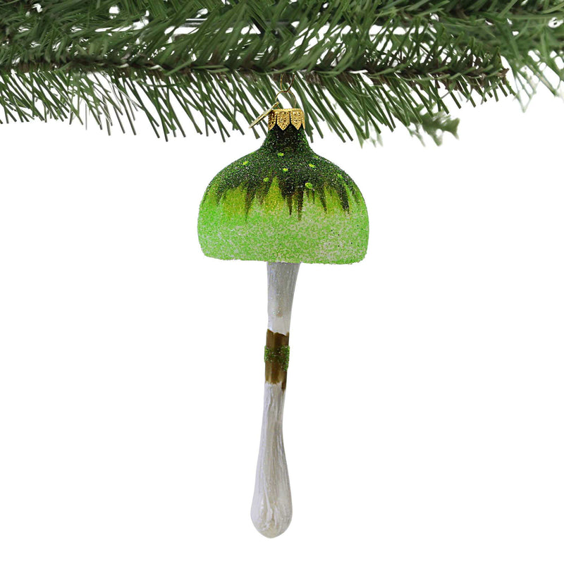Morawski Green Ombre Glittered Mushroom - - SBKGifts.com