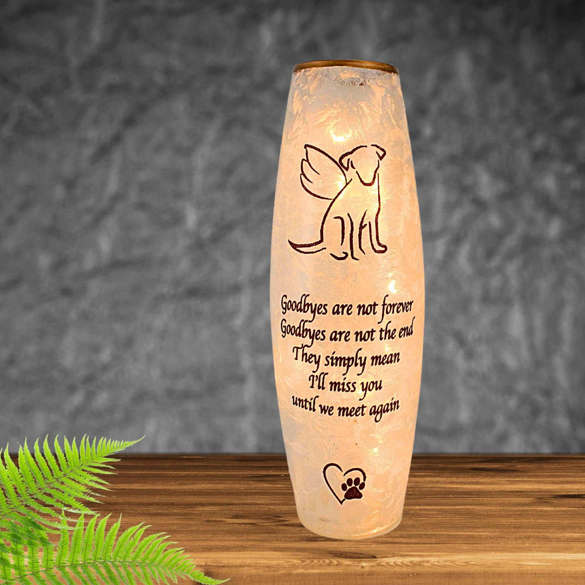 Stony Creek Best Friend Dog Pre-Lit Vase - - SBKGifts.com