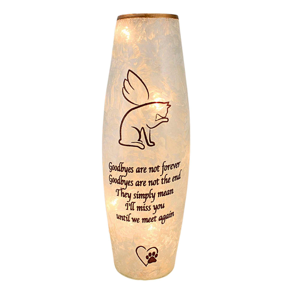(60798) Best Friend Cat Pre Lit Vase