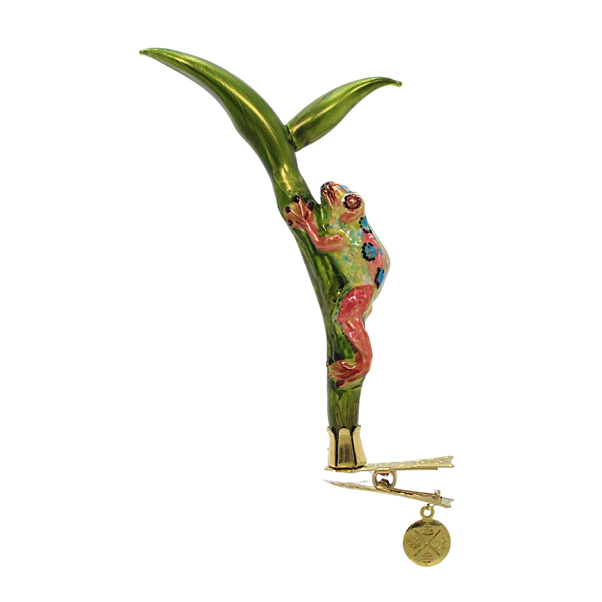 (60799) Clip On Frog Cling To Frogfruit