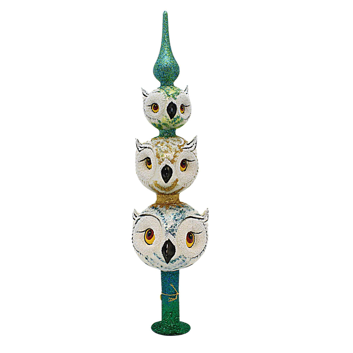 (60800) White Owl Totem Tree Topper