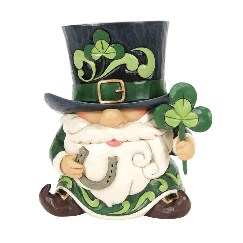 Jim Shore Luck Of The Irish - One Figurine 5 Inch, Polyresin - Leprechaun Clover Horseshoe 6014387 (60852)