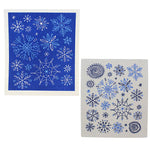 Abbott Allover Snowflakes Dishcloth - Two Dishcloths 7.75 Inch, - Eco-Friendly 84Asd125 (60918)