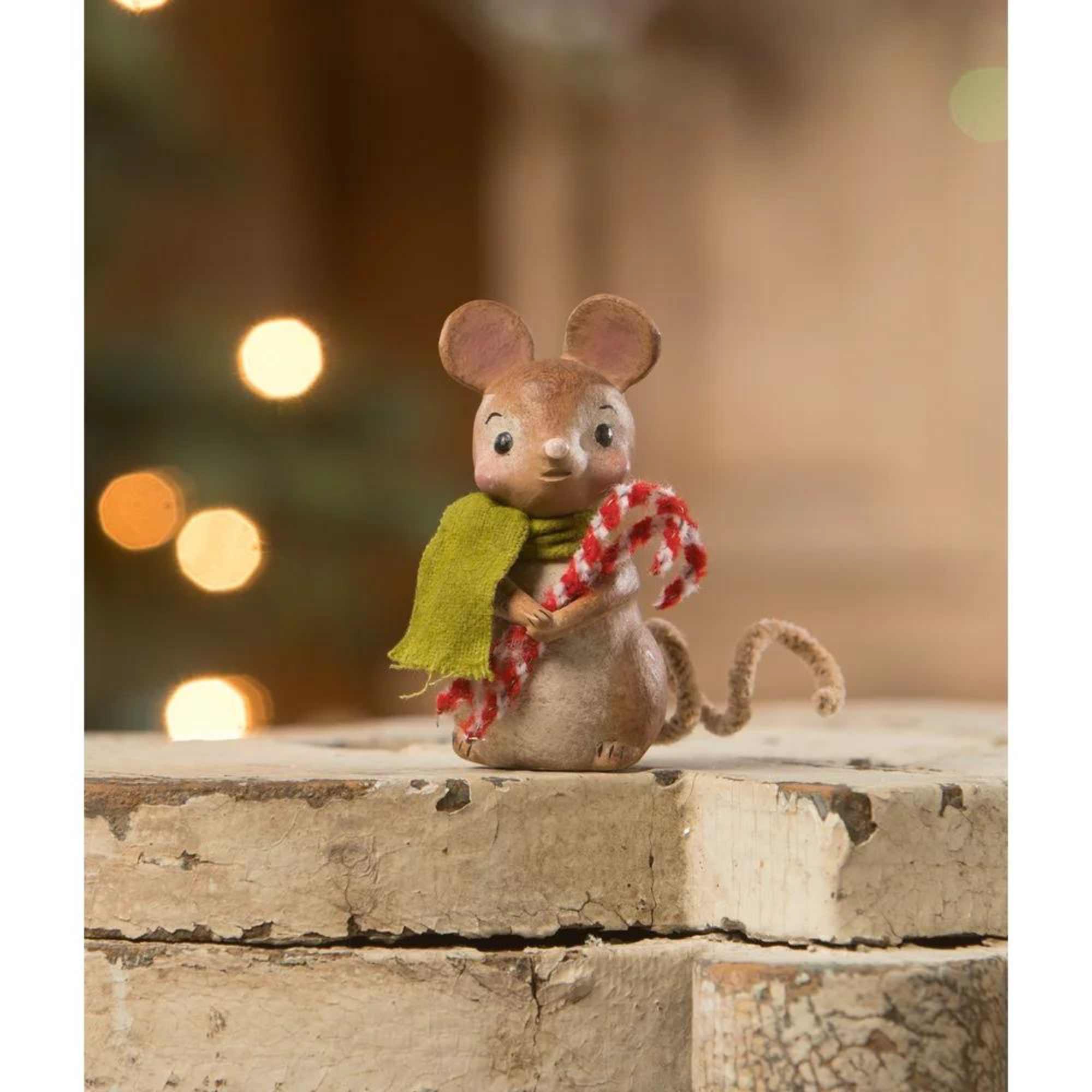 Little Mouse With Candy Canes