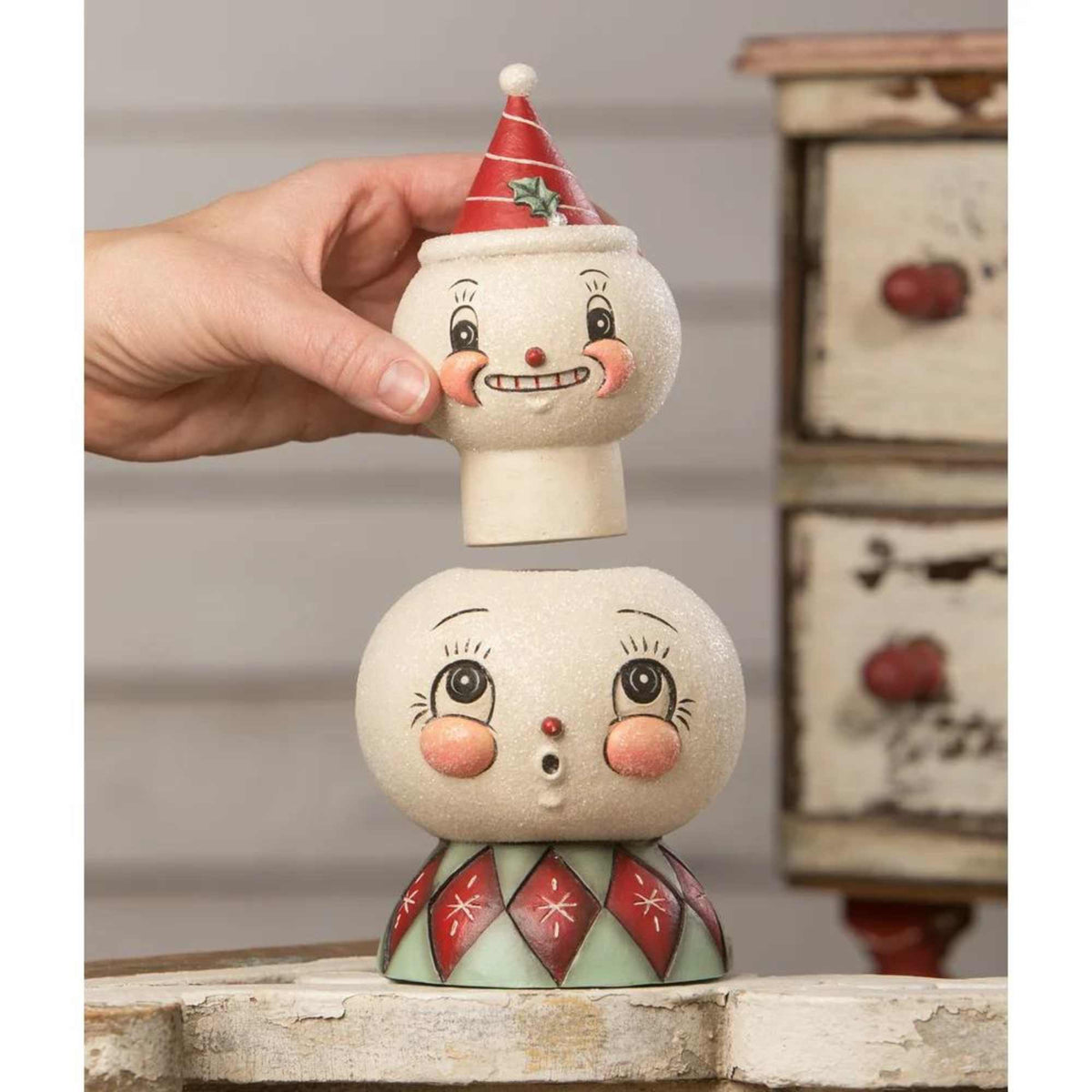 Johanna Parker Frosty Finial Stack Container - - SBKGifts.com