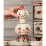 Johanna Parker Frosty Finial Stack Container - One Figurine Container 7.75 Inch, Polyresin - Snowman Christmas Jp2036 (60936)