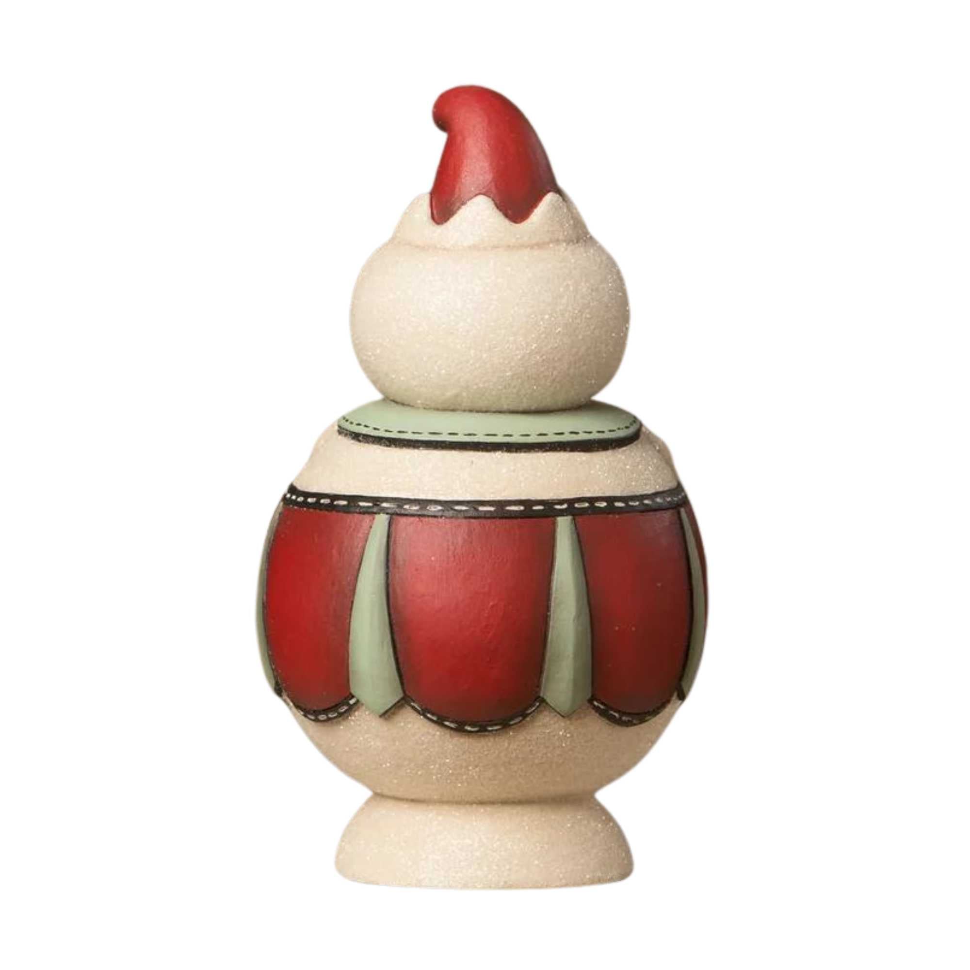 Johanna Parker Double Cane Candice Jolly Jar - One Lidded Figurine