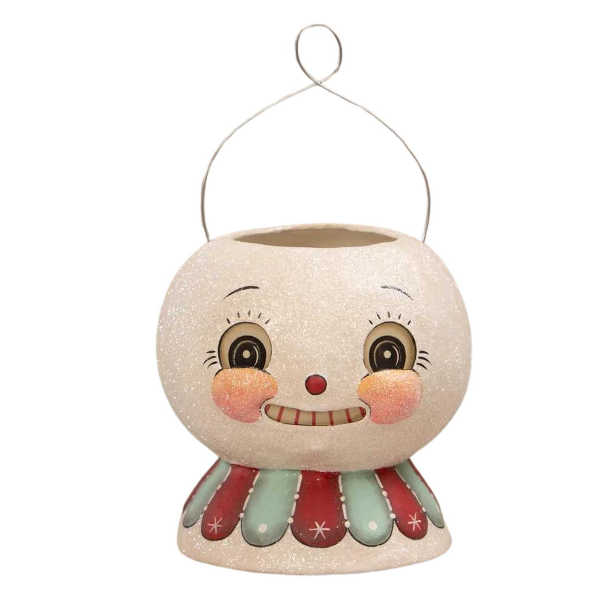 (60944) Minty Beau Snow Glow Lantern Bucket