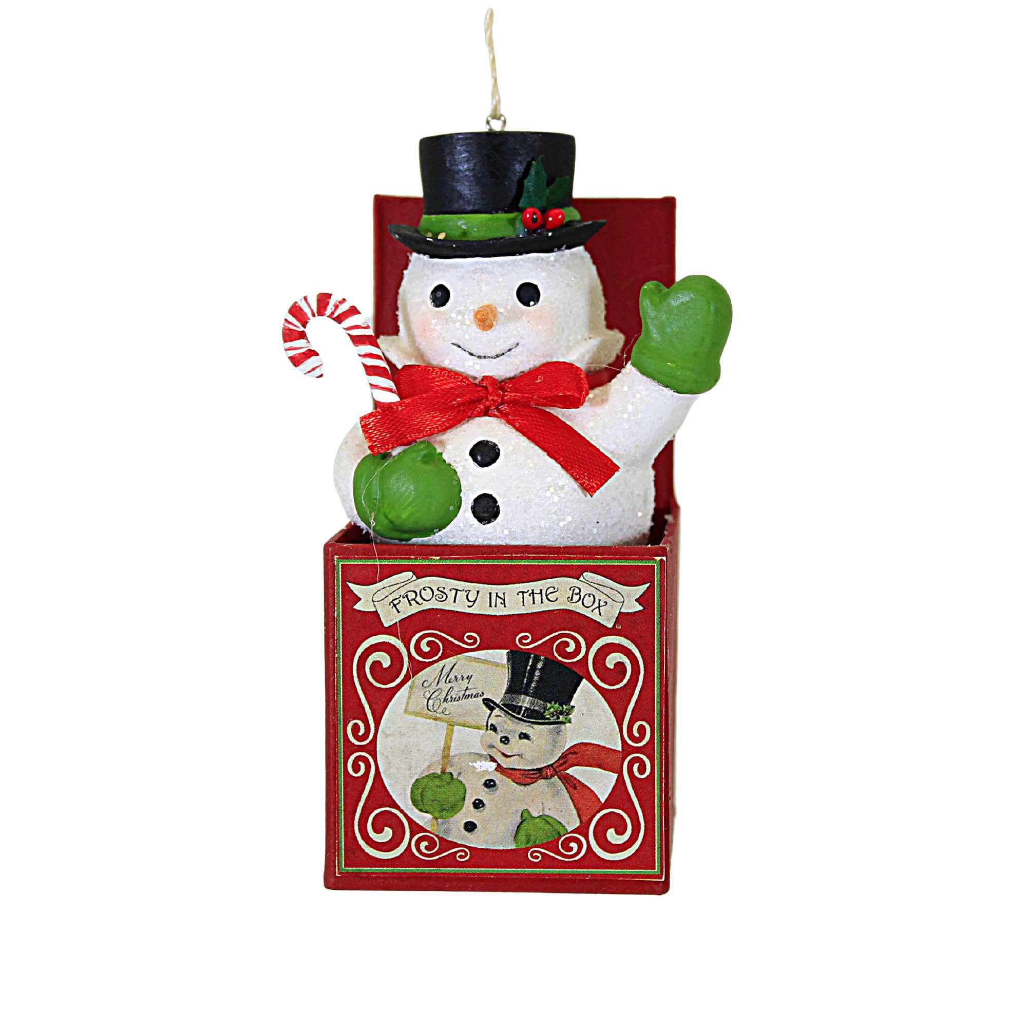 Bethany Lowe Frosty In The Box Ornament - Thumbnail 2