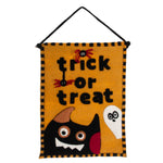 Ganz Trick Or Treat Wool Banner - One Wall Hanging 22.5 Inch, Wool - Owl Ghost Wall Decor Mh189597 (60973)