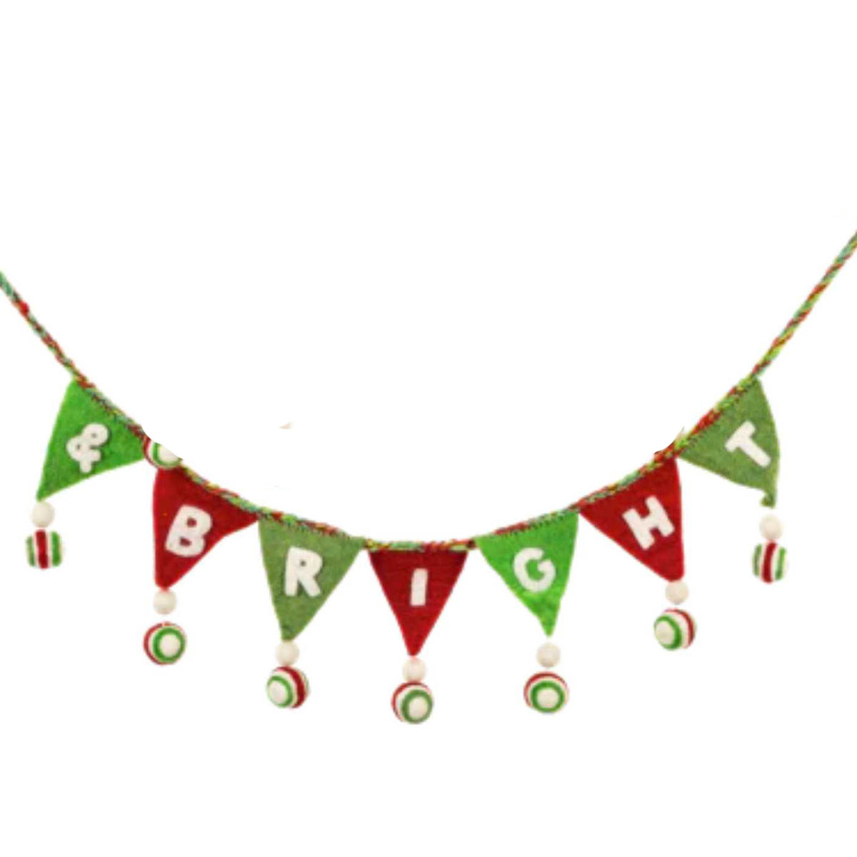 Ganz Merry & Bright Garland - - SBKGifts.com