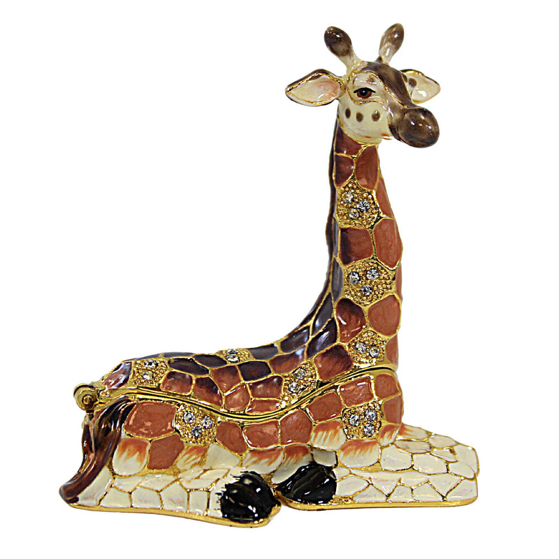Kubla Craft Giraffe Box - One Hinged Box 2.5 Inch, Metal - Hinged Magnetic Long Neck 3423 (61020)