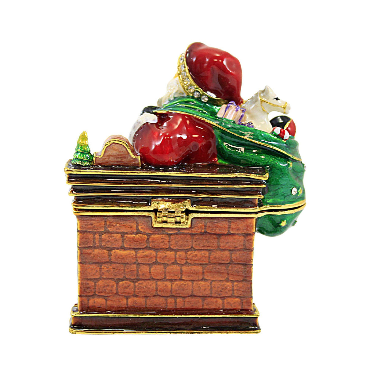 Kubla Craft Santa Fireplace Box - - SBKGifts.com