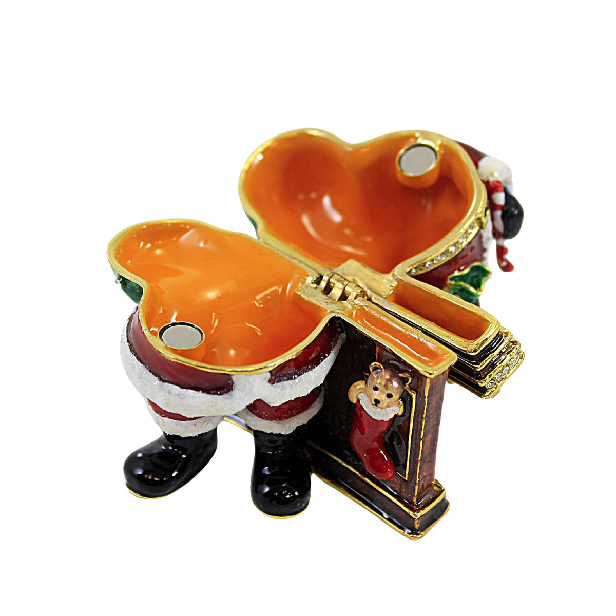 Kubla Craft Santa Fireplace Box - - SBKGifts.com