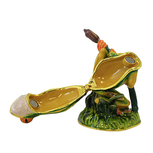 Kubla Craft Green/Brown Frog Box - - SBKGifts.com