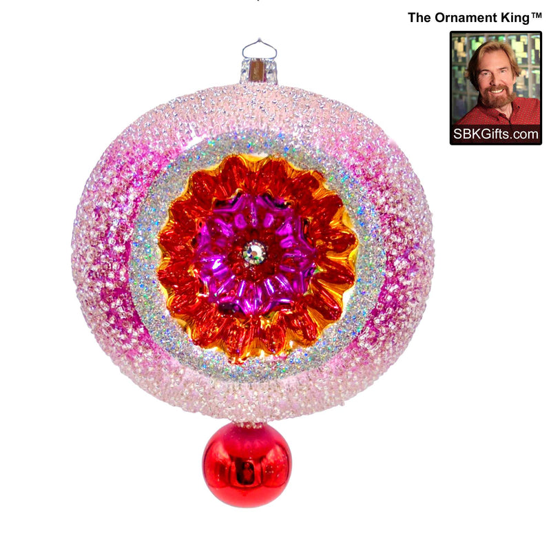 Preorder Hy 24 Merry Mystic Supreme - 1 Glass Ornament Inch, - Reflector Ball Drop 24 30015 Red (61161)