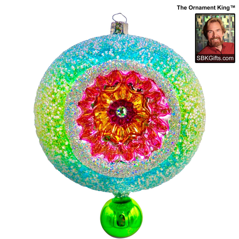 Preorder Hy 24 Merry Mystic Supreme - 1 Glass Ornament Inch, - Reflector Ball Drop 24 30015 Green (61162)