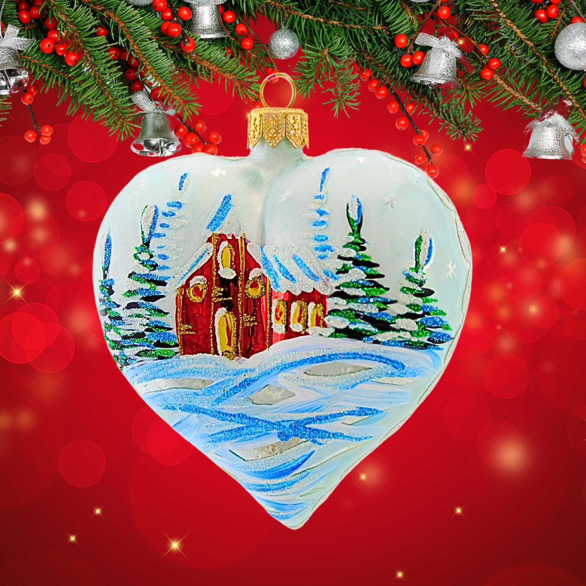The Ornament King Country Heart '24 - - SBKGifts.com