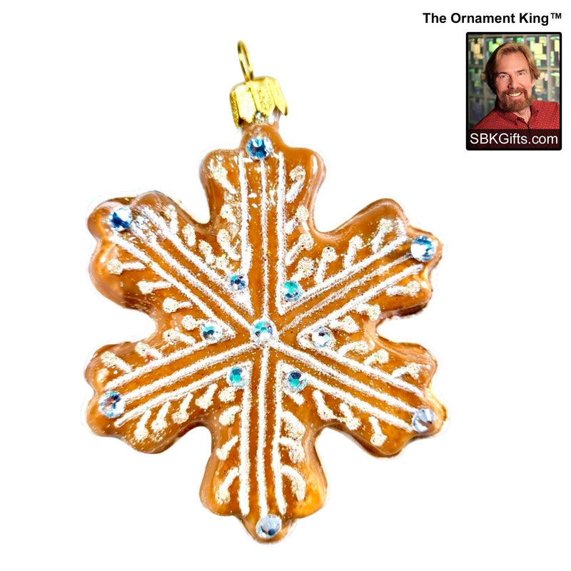 Preorder Hy 24 Gingersnap - 1 Glass Ornament Inch, - Christmas Cookie Food Ornament 24 30201 B (61201)