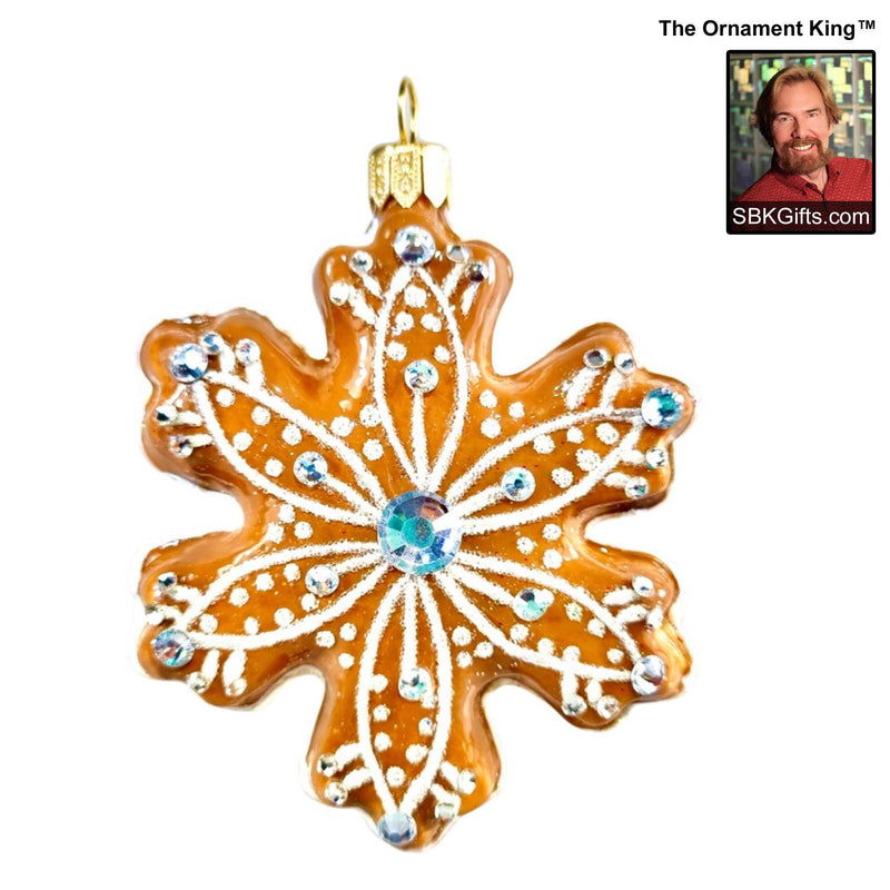Preorder Hy 24 Gingersnap - 1 Glass Ornament Inch, - Christmas Cookie Food Ornament 24 30201 D (61203)