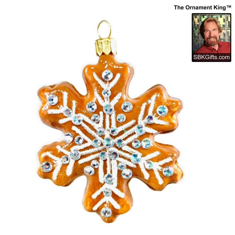 Preorder Hy 24 Gingersnap - 1 Glass Ornament Inch, - Christmas Cookie Food Ornament 24 30201 E (61204)