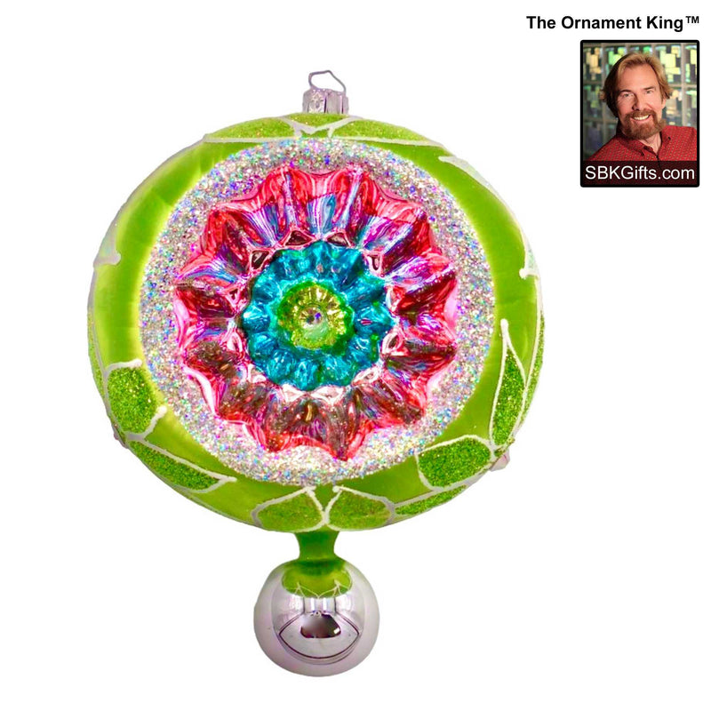 Preorder Hy 24 Winter Mist Deluxe - 1 Glass Ornament Inch, - Reflector Ball Drop Ornament 24 30395 Green (61224)