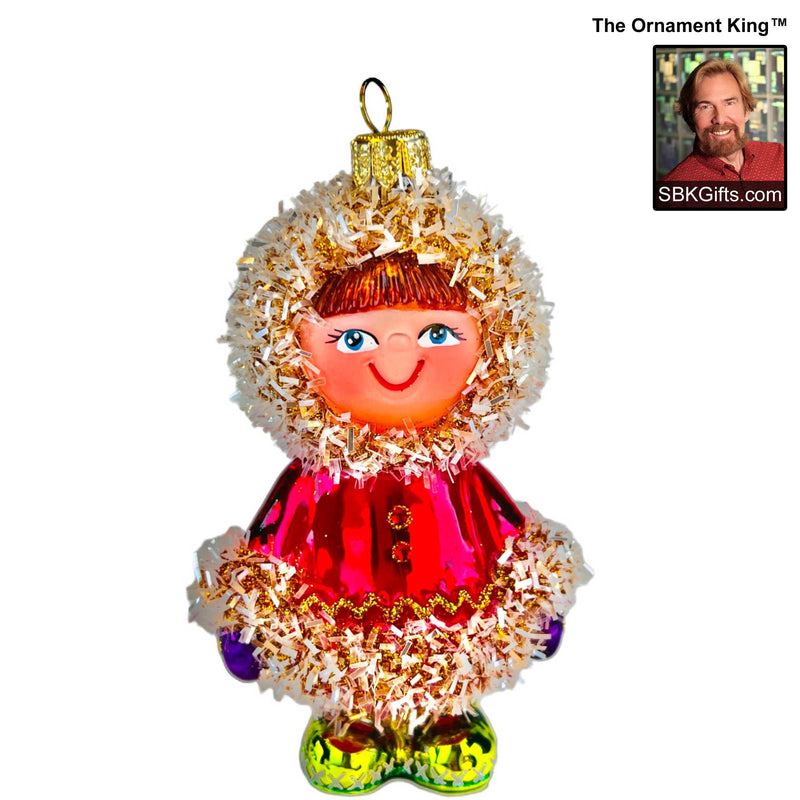 Preorder Hy 24 It's A Small World '24 - 1 Glass Ornament Inch, - Winter Holiday Ornament 24 30524 Red (61230)