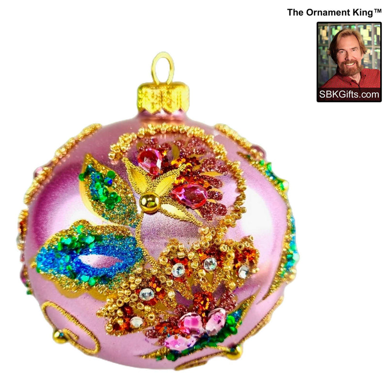 Preorder Hy 24 Winter Tapestry - 1 Glass Ornament Inch, - Ball Ornament 24 30661 A (61237)