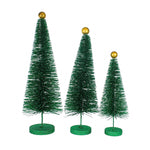 Cody Foster Green Glitter Trees 3 Pc Set - - SBKGifts.com