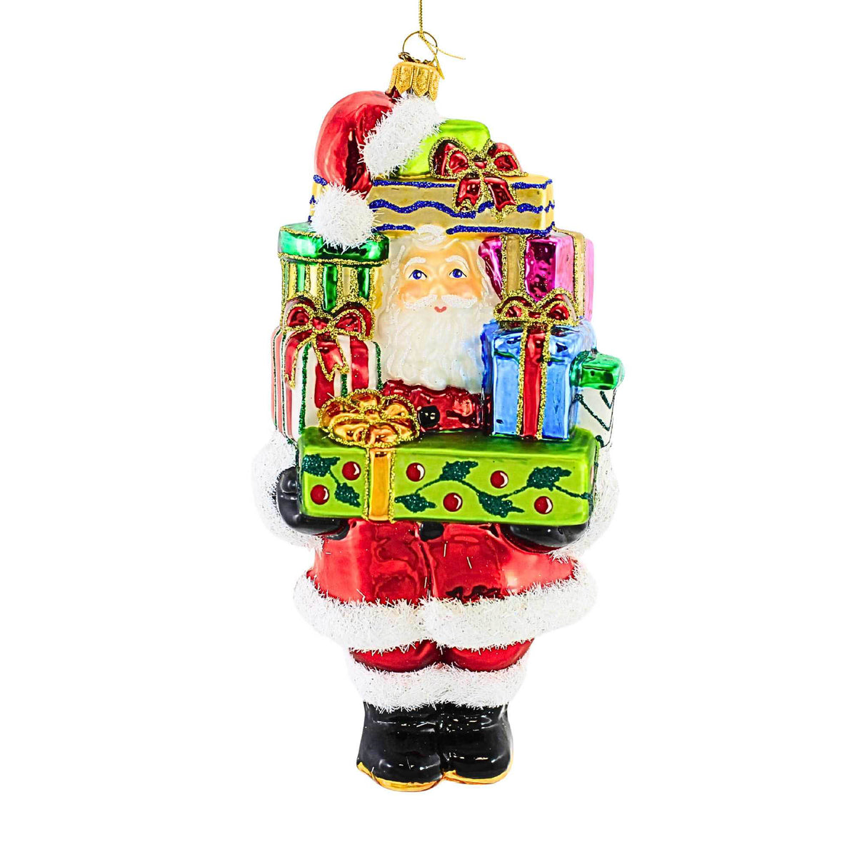(61336) Santa Peeking Through The Gifts