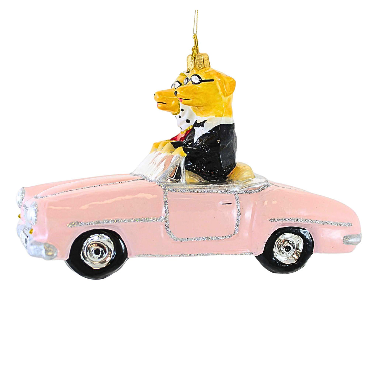 (61349) Pups In Pink Cabrio