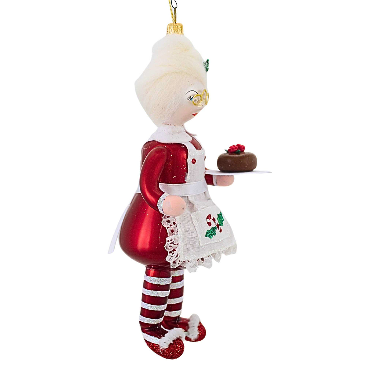De Carlini Italian Ornaments Baking Mrs. Claus - - SBKGifts.com